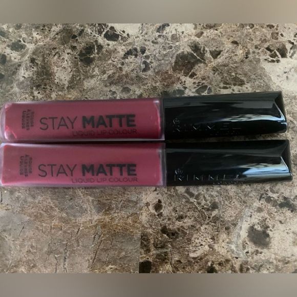 Rimmel London Stay Matte liquid lip 6.5ml each PLUM THIS SHOW #810  Lot of 2 New - Picture 1 of 3